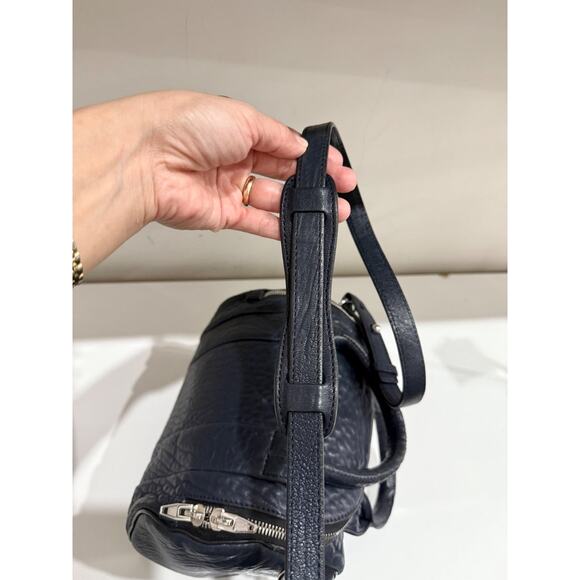 Alexander Wang Black Pebbled Leather Studded Rockie Crossbody - Picture 11 of 12